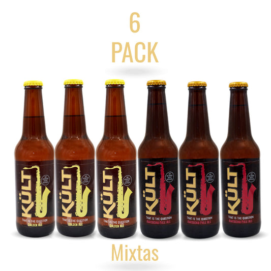 Cerveza KULT Mixtas Golden Ale-American Pale Ale botella 330ml / 6 unidades.